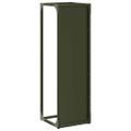 vidaXL Stojan na palivové drevo Olive Green 25x25x80 cm