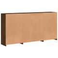 vidaXL Komoda s LED svetlami hnedý dub 202x37x100 cm