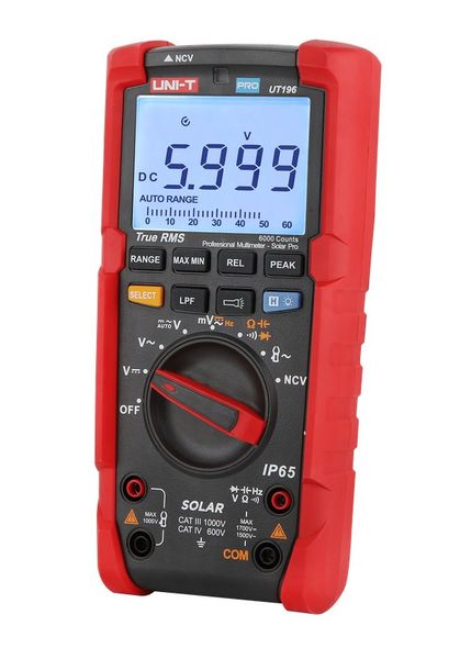 Multimeter UNI-T UT196 Solar PRO Multimetr UNI-T UT196 Solar PRO