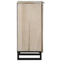 vidaXL Servírovací Stôl Biela 40 x 33 x 75 cm mangový masív