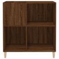 vidaXL Skrinka na platne hnedý dub 84,5x38x89 cm kompozitné drevo