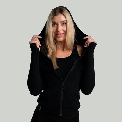 Dámska mikina so zipsom MERINO I Black - STRIX