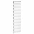 vidaXL Zebra roleta biela 45x150 cm šírka látky 40,9 cm polyester