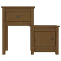 vidaXL Nočný stolík medovohnedý 79,5x38x65,5 cm masívna borovica