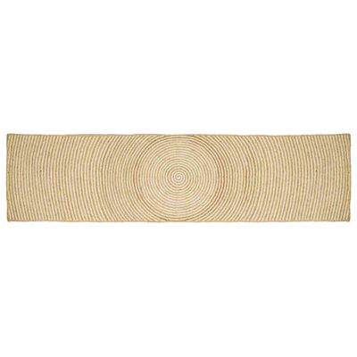 vidaXL Kusové koberce Biela 60 x 400 cm Juta