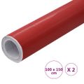 vidaXL Fólia na automobily 2 ks 4D červená 100x150 cm
