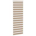 vidaXL Zebrová roleta pieskovo hnedá 80x230 cm šírka látky 75,9 cm polyester