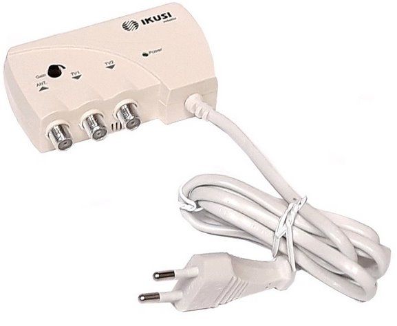Ikusi ATP-200 domový zosilňovač 1 vst., 2 výst., 47-694 MHz, 103 dBµV, LTE700 Ikusi ATP-200 domovní zesilovač 1 vst., 2 výst., 47-694 MHz, 103 dBµV, LTE700