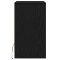 vidaXL LED nočný stolík Čierny dub 38 x 34 x 61 cm Kompozitné drevo