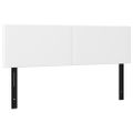 vidaXL Čelá postele 2 ks biele 72x5x78/88 cm umelá koža