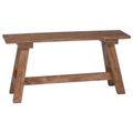 vidaXL lavička Prírodná 92 x 23,5 x 45,5 cm Mahagónový masív