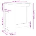 vidaXL Barový stôl s policami sivý sonoma 101x40x103,5cm kompoz. drevo