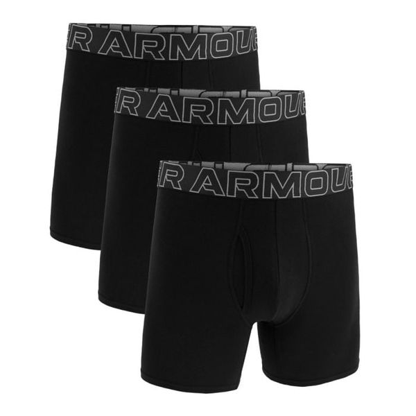 Pánske boxerky M Bavlna 6in 3ks Čierna - Under Armour, veľkosť S, veľkosť oblečenia S