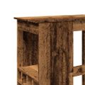 vidaXL Barový stôl s policami staré drevo 90x47,5x103,5cm kompoz.drevo