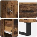 vidaXL Highboard Staré drevo 34,5 x 34 x 180 cm Kompozitné drevo