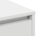 vidaXL LED komoda Biela 71 x 34,5 x 75 cm Kompozitné drevo