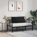 vidaXL Poduška na chrbát Čierna 100 x 50 cm Kordúrová tkanina