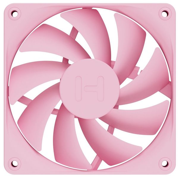 HYTE ventilátor 120mm PWM / barva Strawberry Milk / 1500rpm / 72CFM / ABS / 4-pin / sada 4x ventilátor Ventilátor, 120mm, FDB ložisko, 4pin PWM, výška 25mm, ružový, 4ks