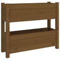 vidaXL Kvetináč medovohnedý 77x25x66 cm borovicový masív