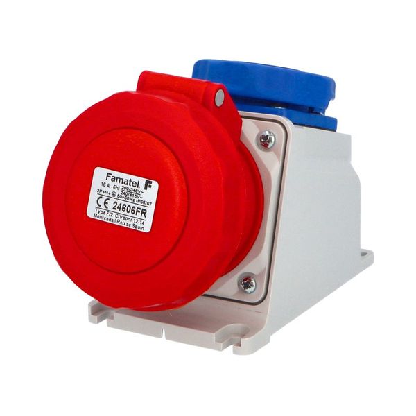 Zásuvka stěnová kombinovaná 24606-FR IP67/1x230V/16A, 1x400V/16A/5 - SpeedPRO