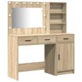 vidaXL Toaletný stolík 2 ks Hnedá 78,5 x 41 x 135 cm Kompozitné drevo