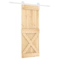 vidaXL Posuvné dvere 80 x 210 cm Masívne borovicové drevo (neupravené)