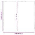 vidaXL Priehľadná plachta s okami 12x12 m Polyetylén