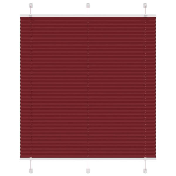 vidaXL plisovaná roleta Bordeaux červená 120x100 cm Šírka látky