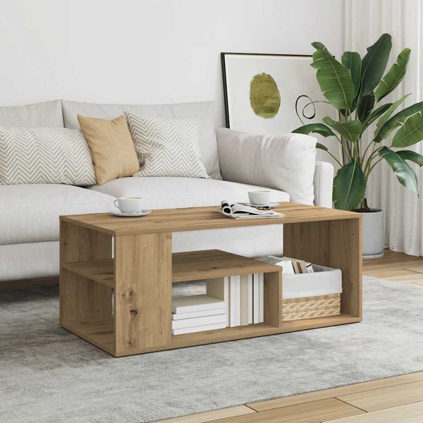 vidaXL Konferenčný stolík Artisan Dub 100x50x40 cm Konštrukčné drevo