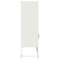 vidaXL Highboard White 68x39x123 cm Oceľ