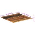 vidaXL Štvorcová stolová doska 60x60 cm, 15-16 mm, recyklovaný masív
