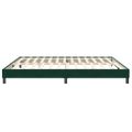 vidaXL Box Spring Posteľ bez matraca Tmavo zelená 200x210 cm Zamat