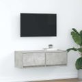 vidaXL TV skrinka betónovosivá 80x31x25,5 cm spracované drevo
