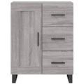 vidaXL Vysoká skrinka sivý dub sonoma 69,5x34x180 cm spracované drevo
