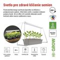 LED GROW pestovateľská lampa na sadenice 15 W, časovač, biela
