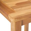 vidaXL Barový stôl Prírodná 60 x 60 x 105 cm Masívny teak