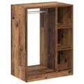 vidaXL Šatná skriňa Staré drevo 77 x 48 x 102 cm Kompozitné drevo