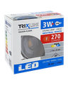Bodové LED svetlo 3W - kruhové TR 401 / 9369 TRIXLINE Strieborná