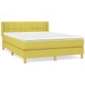 vidaXL Boxspring posteľ s matracom zelená 140x190 cm látka