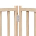 vidaXL Brána pre psa s dverami skladacia 15panely 750cm topoľové drevo