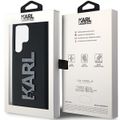 Obal Karl Lagerfeld pre Samsung Galaxy S24 Ultra KLHCS24L3DMBKCK čierny HC 3D logo trblietavý