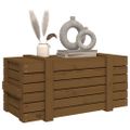 vidaXL Úložný box medovo-hnedý 91x40,5x42 cm masívna borovica