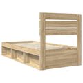 vidaXL Rám postele Sonoma 90 x 190 cm Masívne borovicové drevo