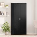 vidaXL Highboard 80 x 39 x 178 cm Kompozitné drevo Čierny dub