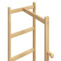 vidaXL Vešiak na kabáty s háčikmi a policami 38,5x30x156 cm bambus