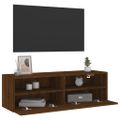 vidaXL TV nástenná skrinka hnedý dub 100x30x30 cm kompozitné drevo