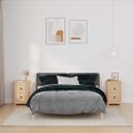 vidaXL Nočné stolíky 2 ks 40x35x61,5 cm masívne borovicové drevo