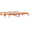 vidaXL Vysúvacia denná posteľ voskovohnedá 80x200 cm masívna borovica