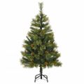 vidaXL Umelý výklopný vianočný stromček so šiškami 150 cm