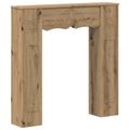 vidaXL Rám krbu Dub artisan 102 x 20 x 102 cm Kompozitné drevo